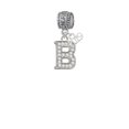 thumbnail image 1 of Silvertone Crystal Initial - B - 2019 Congraduations Charm Bead, 1 of 1
