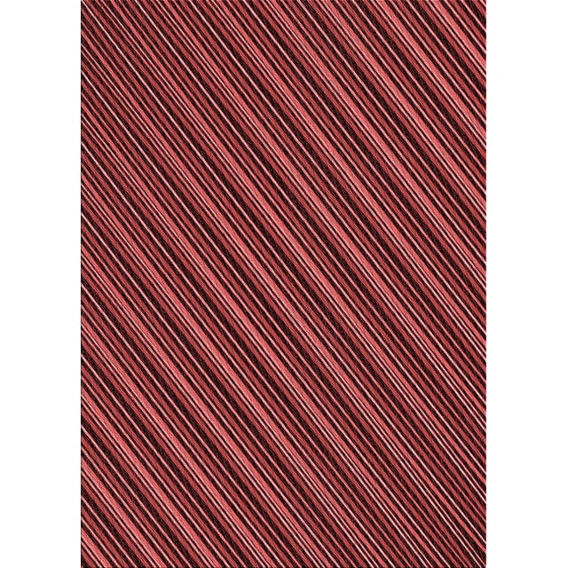 Ahgly Company Indoor Rectangle Patterned Valentine Red Area Rugs, 4' x 6'