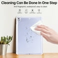 thumbnail image 4 of Allytechgroup Clear Case for iPad 9th/8th/7th Generation 10.2" & iPad Air 3 10.5" (Air 3rd Gen) & iPad Pro 10.5 2017, [Built-in Pencil Holder] Anti Yellowing Slim Shockproof Protective Cover, Clear, 4 of 6