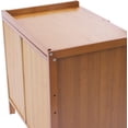 thumbnail image 5 of Miumaoev Modern Bamboo Nightstand with 3 Drawers, Minimalism Side Table, Bedroom Storage Drawer Bedside End Table with 3 Drawers and Open Shelf for Bedroom Living Room Home Office (Brown), 5 of 8