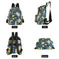 thumbnail image 4 of FORMRS Mini Backpack Purse for Women Travel Daypack Casual Shoulder Bag, Floral Lemon, 4 of 7