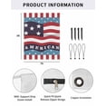 thumbnail image 2 of 4th of July RV Awning Sun Shade Screen 9'X7' American Flag Mesh Sunscreen Stars Red White and Blue Awning Shade Screen with Zipper UV Blocker Completed Kits Outdoor Canopy for RV Motorhome Camper, 2 of 7