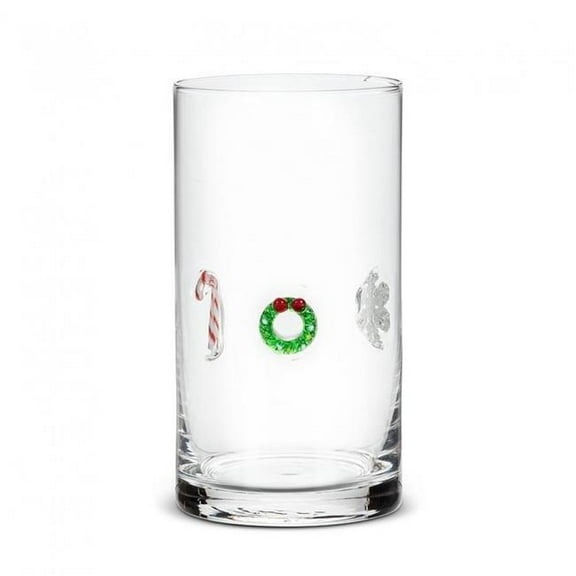 MDR Trading Inc. AB-27-JOLLY-HB_Q01 Holiday Icons Highball Glass
