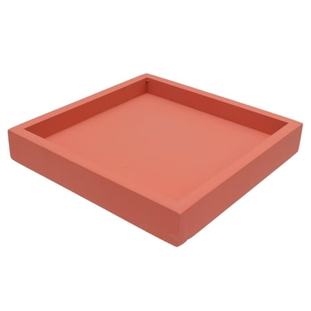 

Thicken Plastic Plate Flowerpot Tray Multi-functional Household Potted Support Leakproof Potted Base for Home Indoor Balcony (Red Interior 20x20cm)
