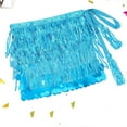 thumbnail image 4 of Women Dress Blue Fringed Sequin Skirt Women Sparkly Glittery Skirts Clothes for Women, 4 of 4