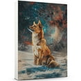 thumbnail image 3 of Norwegian Lundehund Dog Lying in The Snow Canvas Print Wall Art Famous Painting for Kids Nursery Bedroom Living Room Office Home, 3 of 6