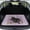 Purple and Black - Cat Flower Butterfly, variant on DISNIMO Universal Cargo Mat 29" x 39" Cat Flower Butterfly Print All Weather Rear Cargo Liner Floor Mat Heavy Duty Pet Trunk Liner Suitable for Most Car Models