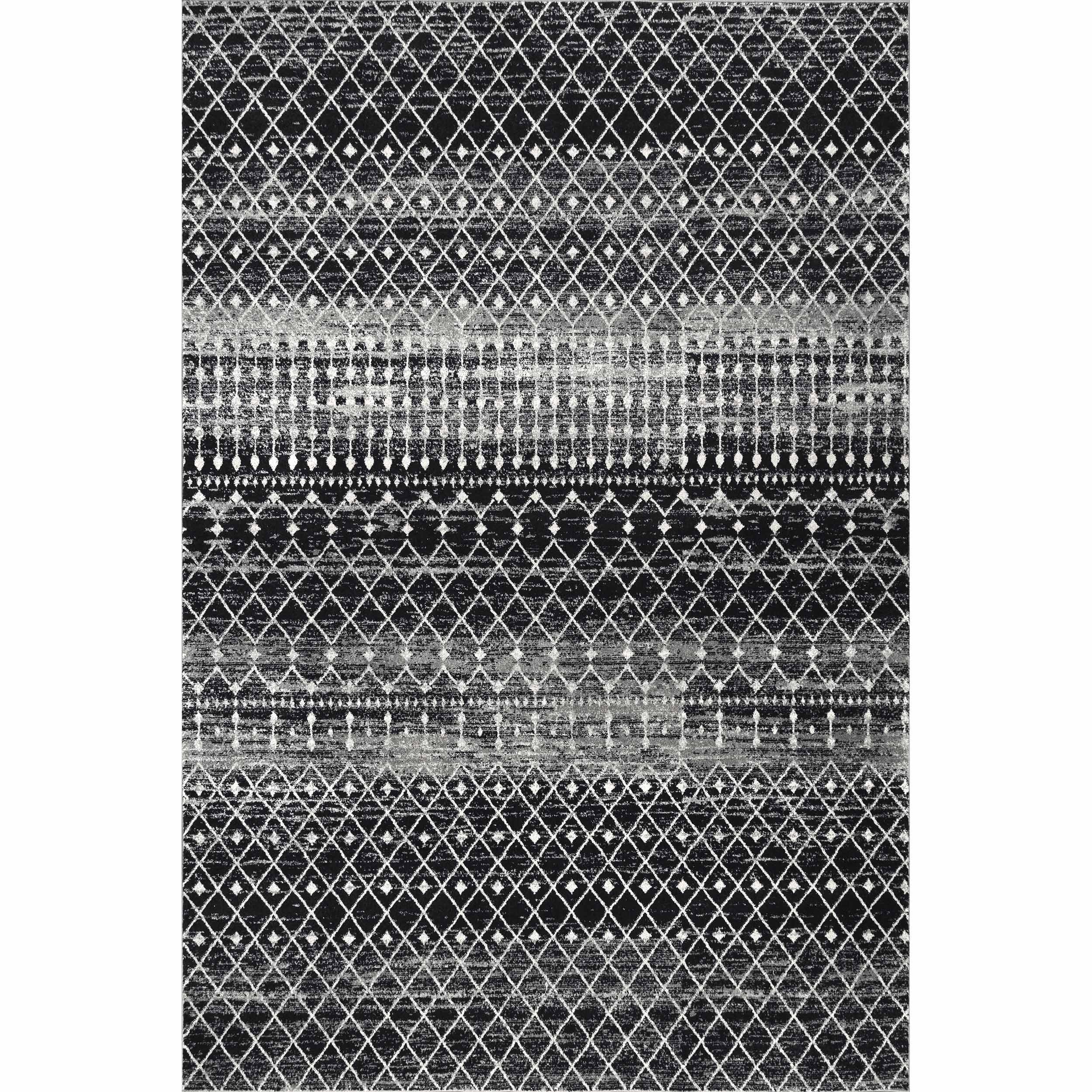 nuLOOM Moroccan Blythe Area Rug, 6' Square, Black