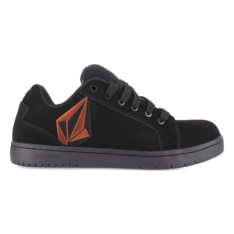 VOLCOM Mens Composite Toe ESD Work Shoe Black Red VM30471 Slip