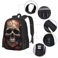 thumbnail image 2 of Fotbe Vintage Butterfly Flower Skull Mochila para Hombre y Mujer - Tela Oxford 600D Resistente - Mochila Impermeable de Gran Capacidad para Escuela, Viajes y Senderismo, 2 of 6