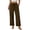 189#Brown, variant on Womens Palazzo Pants Wide Leg Flowy Drawstring High Waisted Casual Trousers 2026 Summer Beach Vacation Clothes Brown XL