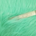thumbnail image 2 of Green Mint Faux Fur Fabric Long Pile Mongolian, DIY Projects by 20 Yards, 2 of 3