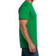 thumbnail image 3 of Hanes Essential-T Men T-Shirt, Short Sleeve Crew Neck, Classic Fit Cotton Tee, Kelly Green, XL, 3 of 5