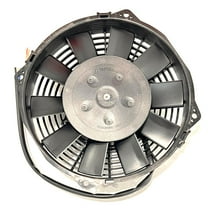 SPAL Fan - 30100397 7.5" Pusher Straight Blades 12 Volt High-Performance 384 cfm VA14-AP11/C34S 12V IP68 Waterproof Brushed Fan for Cooling Radiators, Oil Coolers, ATV Motorcycle etc.