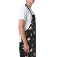 thumbnail image 3 of Pofeuu Flowers Print Waterproof Apron with Pockets Adjustable Cooking Aprons Kitchen Bib for Baking Household Cleaning, 3 of 8