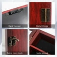thumbnail image 3 of Rustic Cherry Shadow Box Frame Plexiglass Window Door with Removable Shelves 12 x 16, 3 of 6