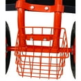 thumbnail image 6 of Rolling Garden Scooter with Wheels - Garden Cart Seat with 360 Swivel Seat and Adjustable Height - Utility Tool Tray and Storage Basket, Outdoor Yard Patio Wagon Scooter for Planting, Red, 6 of 7