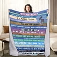 thumbnail image 1 of LHSHID Gifts for Mom from Son or Daughter for Birthday Christmas Mom Throw Blanket Snuggly Soft Unique Lamb Plush Mother Blanket Filled with Words to Say Love You Mom Gifts for Women 30x40in, 1 of 6