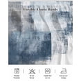 thumbnail image 7 of Abstract Art Bed Skirt Queen Size 18" Drop Gradient Dark Blue Vintage Minimalist Ruffled Wrap Around Bed Skirts Adjustable Elastic Bedskirt Dust Ruffle for Queen Size Bed, 7 of 7