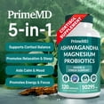 thumbnail image 2 of Suplemento PrimeMD de cortisol 5 en 1 con ashwagandha 120 cápsulas, 2 of 9