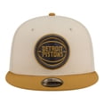 thumbnail image 2 of Men's New Era  Cream/Tan Detroit Pistons Two-Tone Color Pack 9FIFTY Snapback Hat, 2 of 5