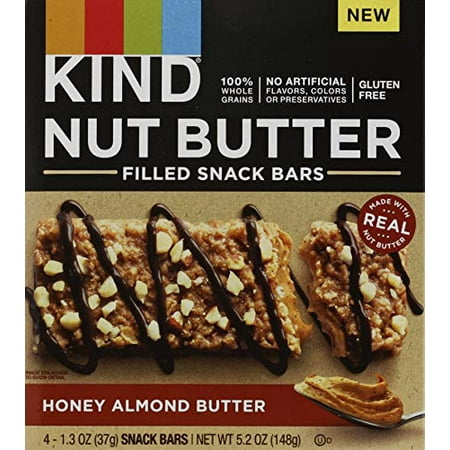 KIND Breakfast Filled Bar Honey Almond Butter 5.2 Oz (Pack of 4)