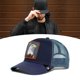 thumbnail image 5 of Gorra de béisbol con patrón bordado de pájaro para hombre, gorro de béisbol de malla transpirable para viajes al aire libre, moda, 5 of 10