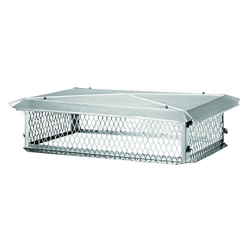 bigtop bt1421k stainless steel chimney cover, 8" x 14" x 21"