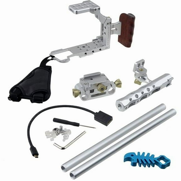 Fotodiox Sharkcage-a7-Silver Pro Cinema Sharkcage for Sony 7-Series Camera, Silver