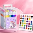 thumbnail image 3 of Acrylic Marker Set Large Capacity Square Box Marker Acrylic Painting Paint Set Marker Art, 3 of 8