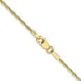 thumbnail image 3 of 10K Yellow Gold Rope Chain Styles Necklace 1.5 mm Extra-Light D/C 30 inch, 3 of 4