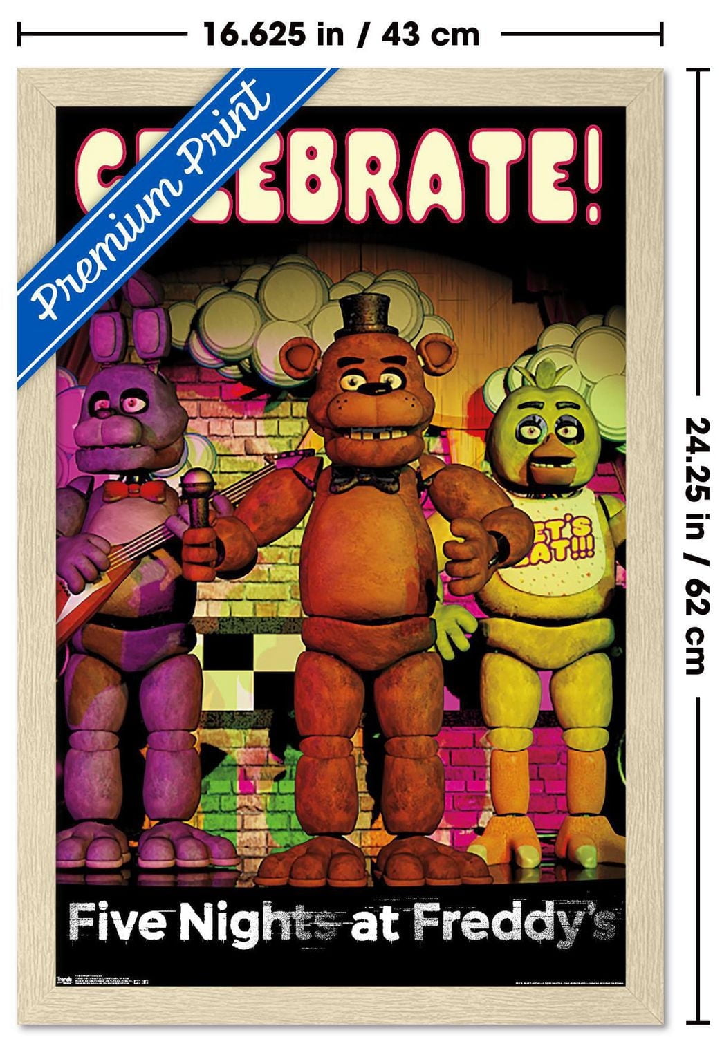 Five Nights at Freddy's - Celebrate Wall Poster