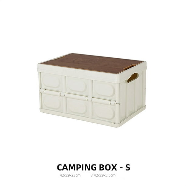 2 In 1 Outdoor Folding Storage Box With Wooden Cover Large