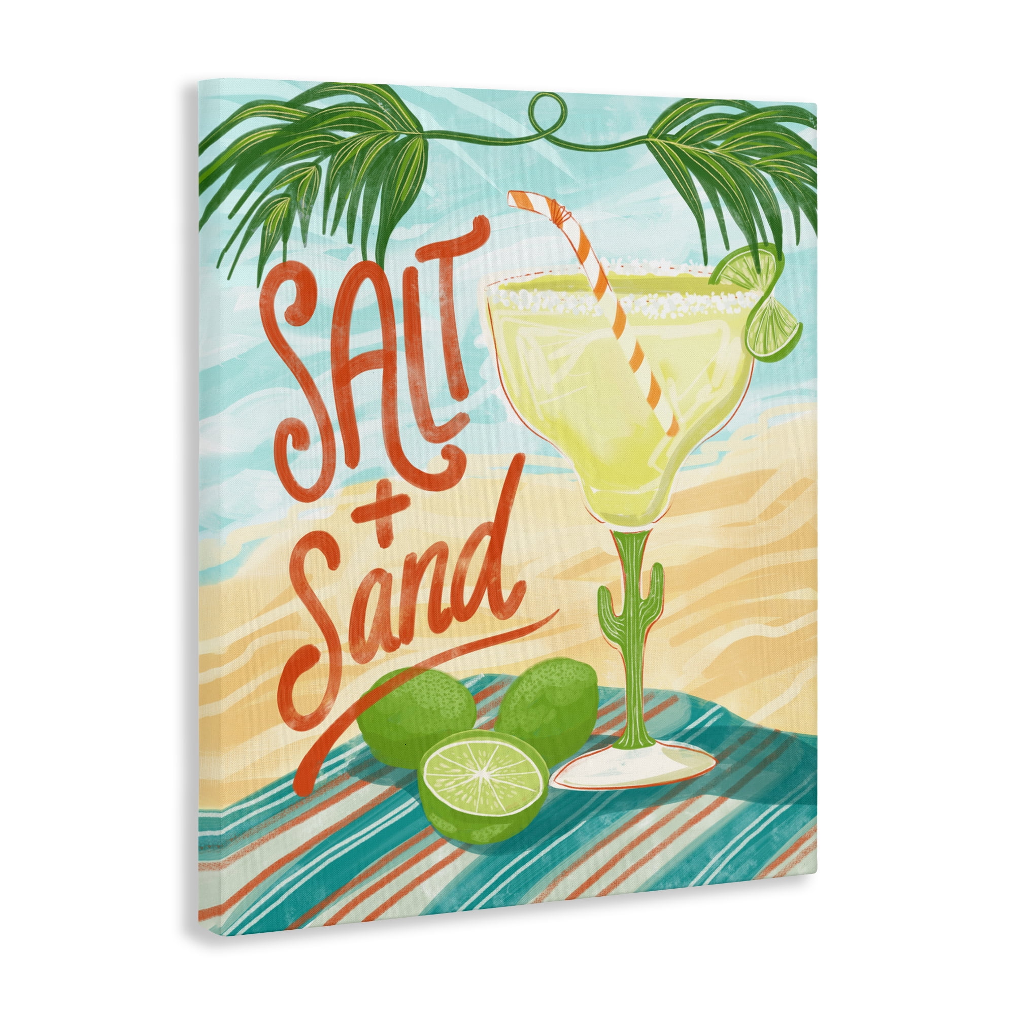 Stupell Industries Salt & Sand Margarita Canvas Wall Art, design by Connie Summers