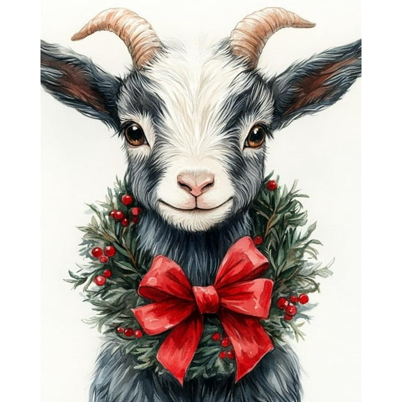 Paint by Numbers for Adults Kids Beginner Christmas Lamb DIY Acrylic Painting by Numbers Kits with Brushes Acrylic Pigment Home Decoration Gifts 16 x 20 inch