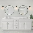 thumbnail image 4 of Design House Cultured Marble Double Sink 73" Vanity Top with Backsplash and Pre-Drilled Single Mounts, White, 4 of 23