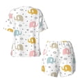thumbnail image 2 of Sigee Little Elephant for Sleepwear Casual Pjs with Pockets Women's Pajamas Sets Shorts 2 Piece Short Sleeve Lounge Sets X-Large, 2 of 9