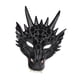 thumbnail image 2 of Máscara de dragón 3D Máscara de media cara Adultos de miedo Accesorios de disfraces de Halloween Cosplay Negro jinwen Cubierta de cabeza de dragón, 2 of 8
