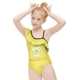 thumbnail image 4 of Pompompurin Girls One Piece Swimsuits Hawaiian Ruffle Swimwear Beach Bathing Suit Outfits, 4 of 7