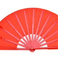 thumbnail image 3 of Bamboo Silk Performance Fan for Martial Arts, Tai Chi, Kung Fu, Dance (Red Rib), 3 of 4