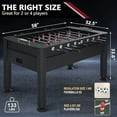 thumbnail image 7 of SUGIFT 58 Inch Full Size Foosball Table, Competition Arcade Soccer Game Table with Leg Levelers, 7 of 7