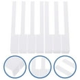 thumbnail image 4 of EIGTHTAIL 4 Pcs Piano Keys Musical Instruments Keyboard Replacement White Plastic, 4 of 6