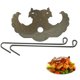 thumbnail image 1 of Parrilla De Pollo A La Parrilla Pollos Baker Iron Chicken Grilling Holders Soportes para barbacoa Suministros para el hogar (2 piezas), 1 of 8