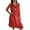 Red, variant on Summer Dresses for Women 2026 Trendy Sleeveless V-Neck Short Mini Tank Dresses One Button Lightweight Flowy Solid Color Sundress Holiday Beach Coverup Red XXL