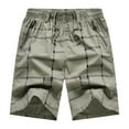 thumbnail image 1 of toraway Male Spring Summer Shorts Striped Pocket Tether Cropped Pants Athletic Functional Cargo Pants XXXXL, 1 of 2