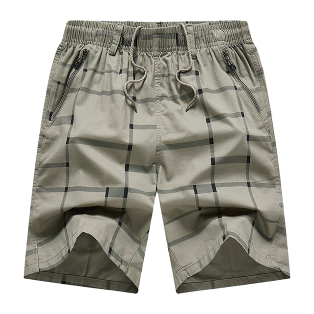 toraway Male Spring Summer Shorts Striped Pocket Tether Cropped Pants Athletic Functional Cargo Pants XXXXL