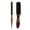 Brown, variant on Boar Brush Set for Hair and Beard Styling with Wooden Handle | Sleek Bun Brush for Use