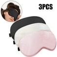 thumbnail image 7 of Sleep Mask, Super Soft Eye Masks with Adjustable Strap, Lightweight Comfortable Blindfold,Perfect Blocks Light for Men Women (1 Black 1 Gray 1 Pink), 7 of 7