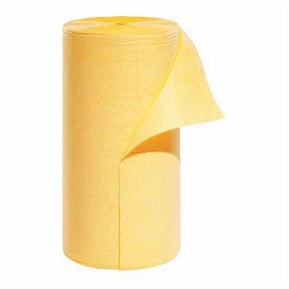 Sorbent Roll, 40 gal, 30 in x 300 ft, Universal, Yellow, Polypropylene