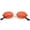 Gold / Red, variant on Rimless Oval Sunglasses Slim Metal Arms Color Tinted Neutral Lens 54mm (Gold / Red)